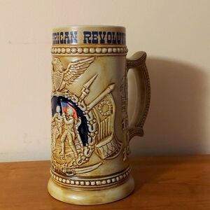 The Great American Revolution Beer Stein Mug 1776 to 1976| Americana Art China